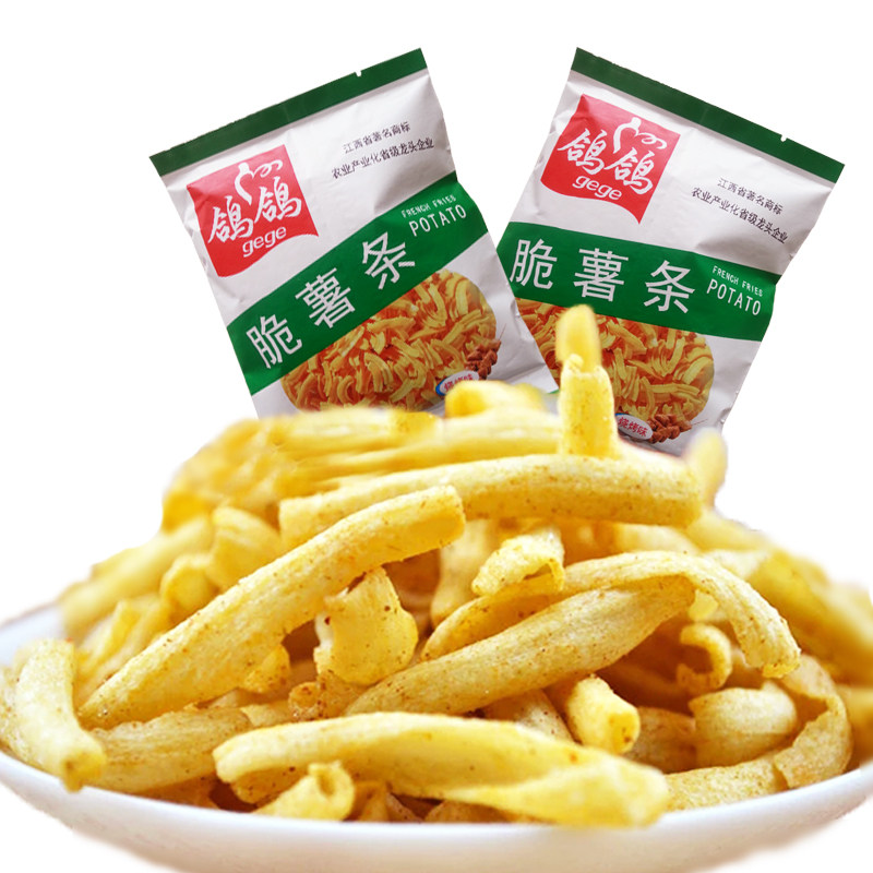 【天猫超市】江西鸽鸽脆薯条 烧烤味30g/袋 休闲小吃膨化零食品
