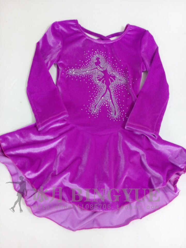 Ice Moon Professional Set Up Figure Skating Clothing Manufacturer Lady With Ice Training Suit Short Skirt Suit Children Make Tresses Dress