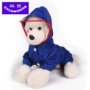 Quần áo mưa cho chó Teddy Teddy áo mưa Pet poncho Quần áo chó bốn chân mùa xuân và mùa hè mưa không thấm nước quần áo - Quần áo & phụ kiện thú cưng áo lân cho mèo