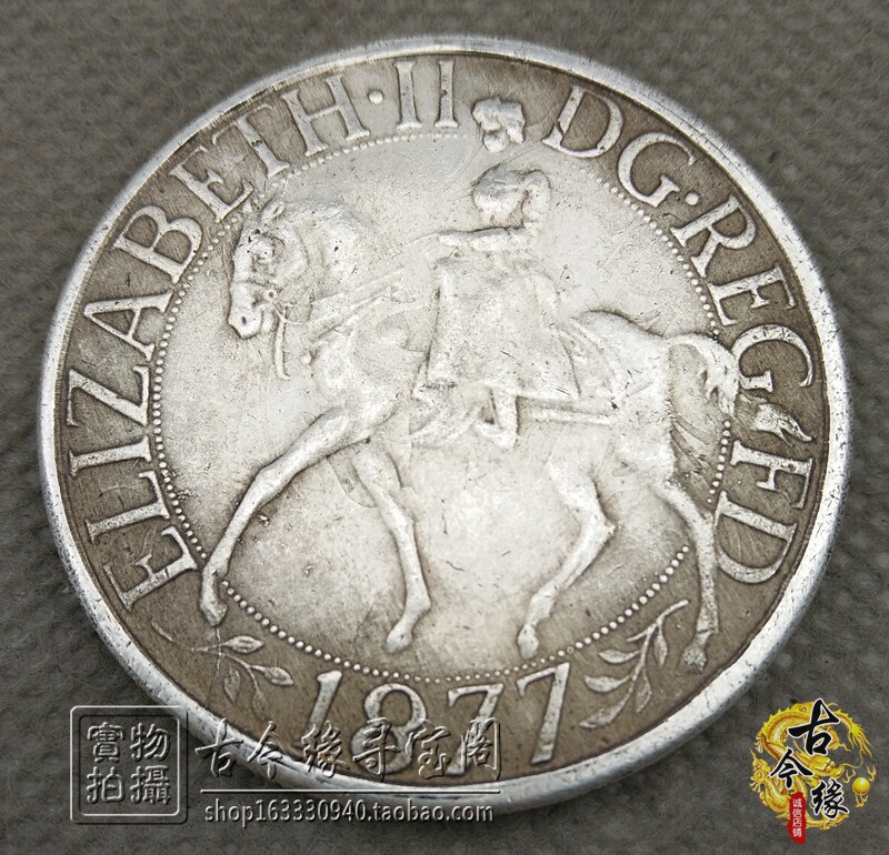 Rare foreign silver dollar Yuan Shikai Vintage Ocean old silver round silver coin Ancient coin collection Riding Goddess 1877