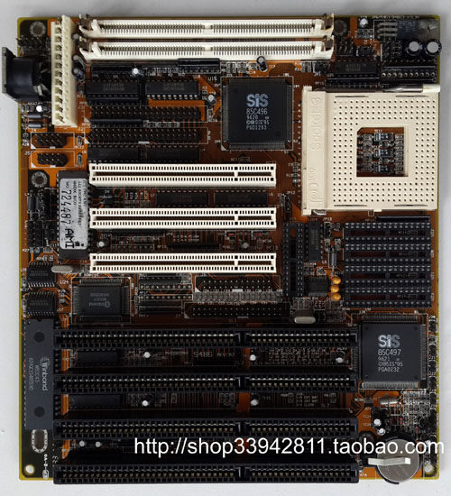 486 motherboard TW Tongwei SiS 85C496 85C497 S486 REV: A2 package test good
