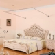 Cần câu treo tường, khung thép không gỉ dày có thể thu vào tường 1,51,8 m 2m màn ngủ Lưới chống muỗi