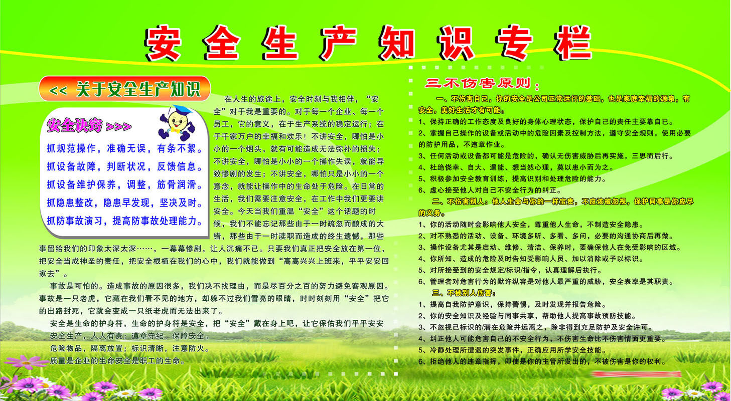 610办公装饰海报展板素材580安全生产知识专栏