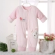 Ngay cả vườn màu mới sợi trẻ sơ sinh mùa xuân và mùa thu mùa đông áo len jumpsuit cotton dày vừa shop quan ao baby Áo liền quần