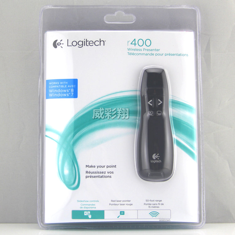 New Logitech R400 page turning pen R800 red light pointer wireless presenter presentation PPT remote control projection pen