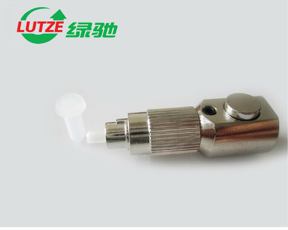 LUTZE Green Circular FC Circular bare fiber adapter single multimode cable bare flange disc adapter coupling connector