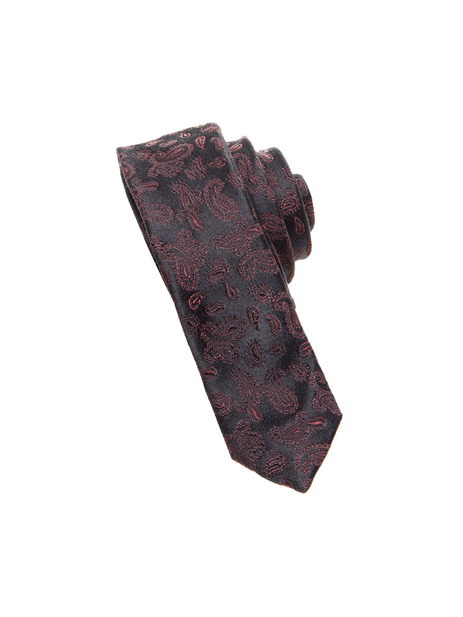 Dolce&Gabbana 黑灰色撞色几何花纹领带