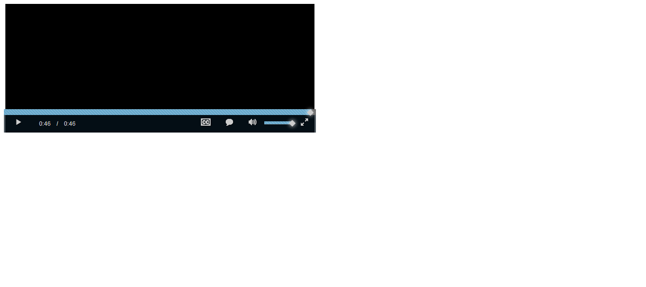 The JS library of HTML5 video player supports subtitles full screen volume flash player 3009