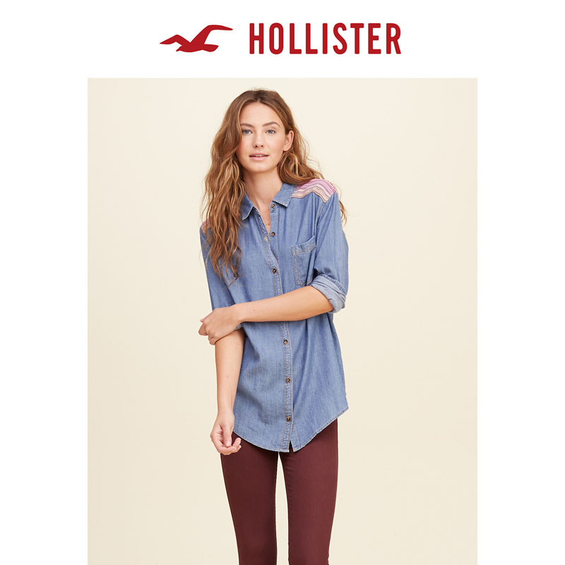 Hollister 锥形青年布衬衫 女 103765