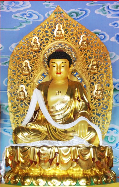Decorative Buddha Bodhisattva Portrait Sakyamuni Buddha Painting Exquisite Shusheng Photo Paper Double-Sided Plastic Seal I