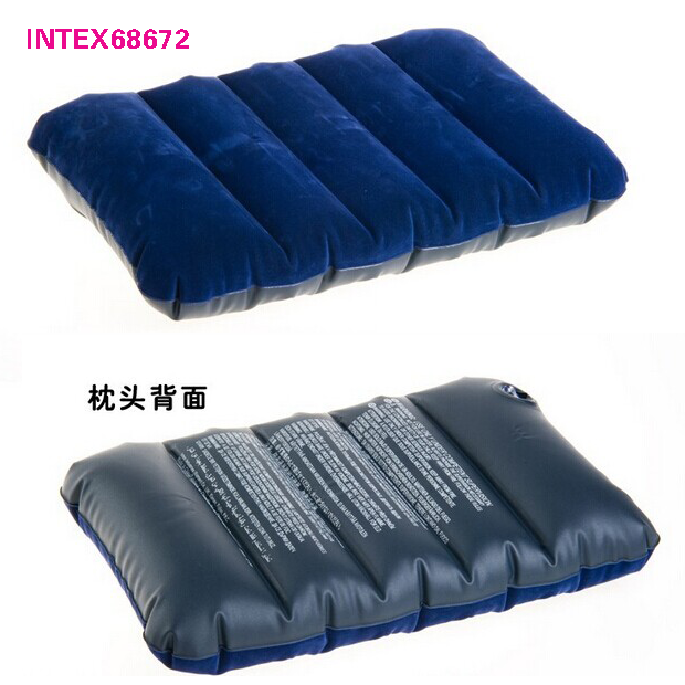 INTEX 68672 Inflatable Fluff Pillow Relying on Pillow Bed Accessories Outdoor Portable Lunch Pillow