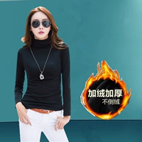 Mùa thu đông 2018 phiên bản mới của Hàn Quốc của những chiếc áo lót nữ bó sát cổ cao, bó sát, áo sơ mi dài tay dày cộng với áo nhung đáy áo lót nam cổ tròn