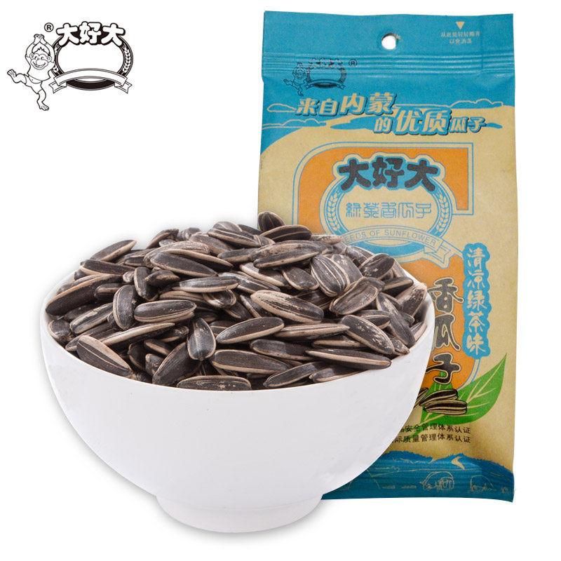 【天猫超市】大好大香瓜子清凉绿茶味152g/袋 零食炒货葵瓜子