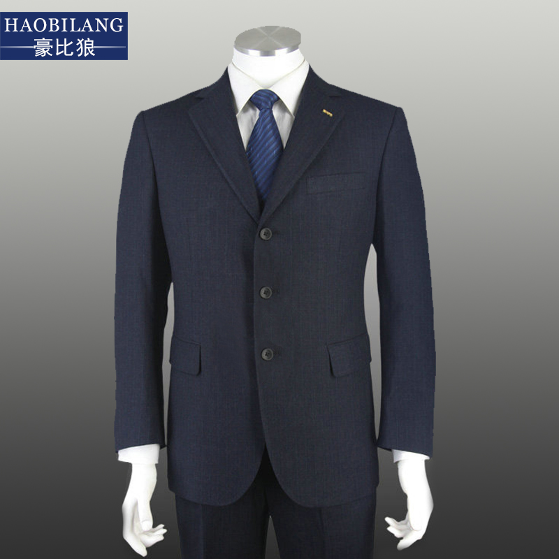 Men's Suit Suit Work Suit Work Suit Work Suit Leisure Middle-aged and Elderly Loose Dad Suit Three Button Thickened Dress Suit