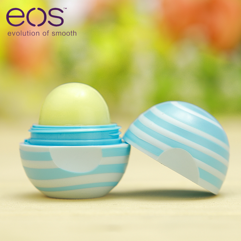 eos/伊欧诗唇膏香草薄荷滋润保湿无色润唇膏 美国进口润唇球护唇