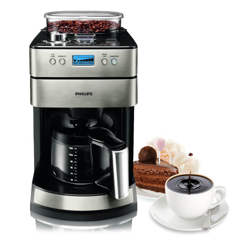 Philips/飞利浦家用美式现磨全自动咖啡机磨豆机研磨一体HD7751