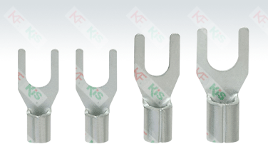 Red copper KIS kees KF fork-shaped bare end head fork terminal cold press wiring SNB1 25-3 1000pcs