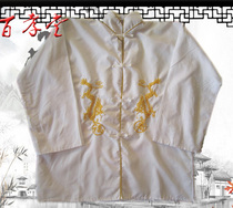 Sushirt accessories high-end pure cotton men and women white shirt shirts embroidered dragon fengtu life clothes full set of shirt shirts
