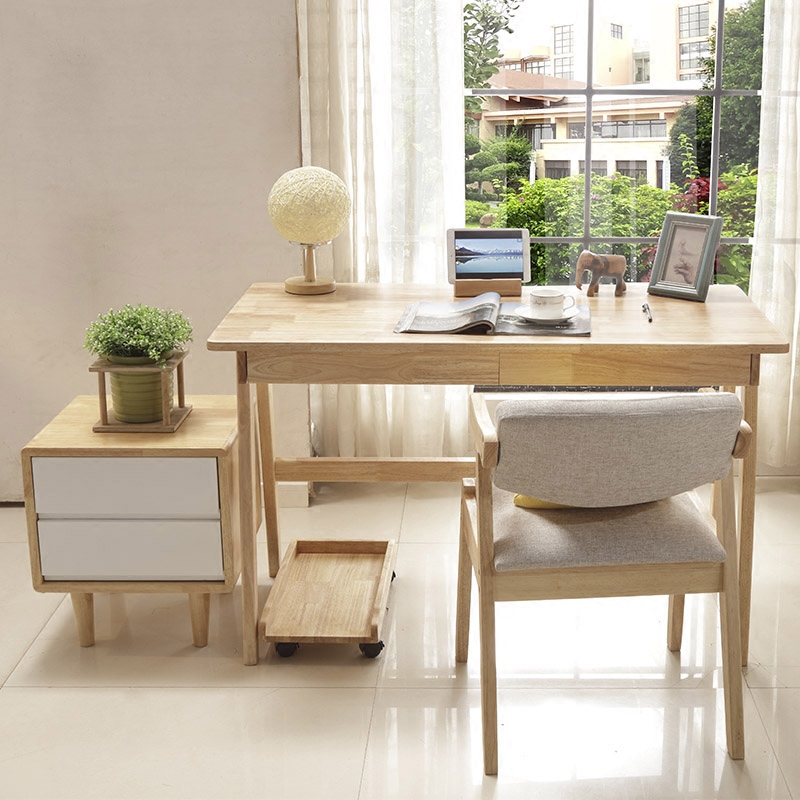 Japanese Style Solid Wood Desk Simple Youth Desk Provincial Space