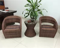 Đồ nội thất mây Cafe giải trí wicker ghế Ban công bàn ghế mây - Đồ gỗ ngoài trời ghế xếp dã ngoại