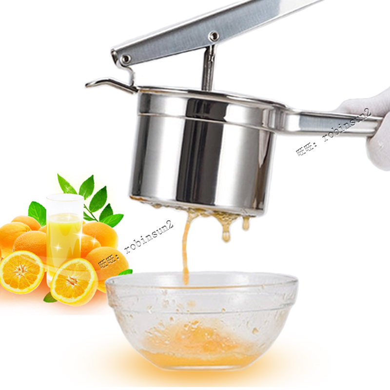 Imported 304 stainless steel manual juicer Juicer Mashed potatoes Simple orange potato press baby lemon clip
