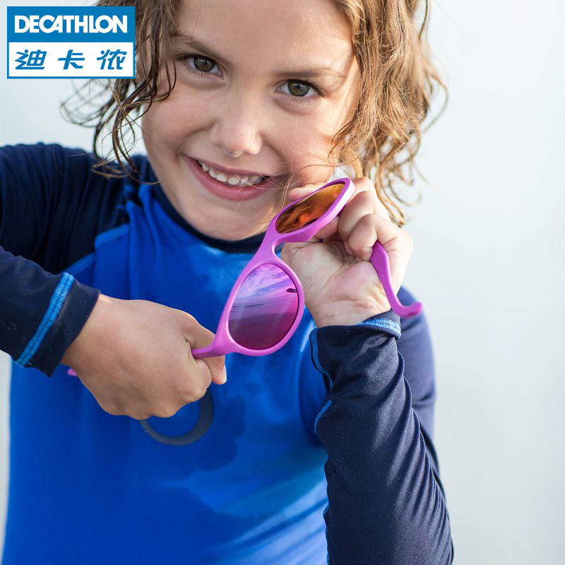 迪卡侬 户外7-10岁青少年儿童软材质太阳眼镜防紫外线墨镜 ORAO