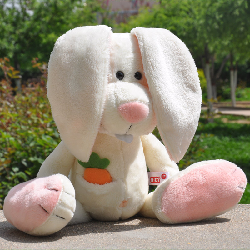 Cute Long Eared Rabbit Doll Plush Toy Rag Doll Ugly Cute Little White Rabbit Pillow Doll Girl Birthday Gift