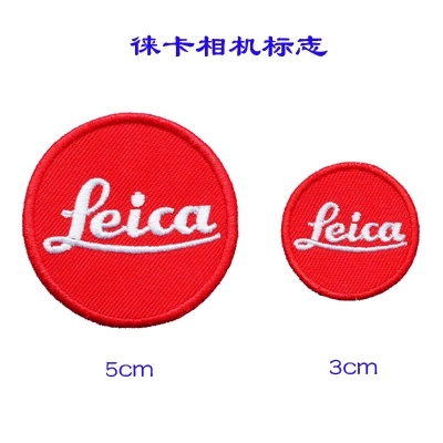 Leica camera logo Chest strip Armband Cloth sticker Embroidery Label sticker Sticker Sticker Sticker Custom made Velcro embroidery stamp