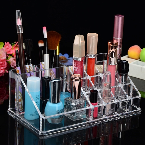 Косметическая настольная прозрачная коробка для хранения, помада, акриловая система хранения