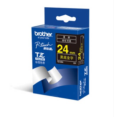 Brother Mark Machine Ribbon TZe-354 Black Bottom Gold Word 24mm self-adhesive label Paper pt-2730 p700