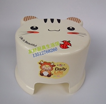 Thickened Plastic Stool Home Children Cartoon Small Stool Sub Round Stool Non-slip Bench Adult Short Stool Changing Shoes Stool Table Stool