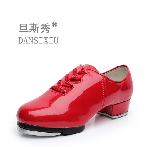 Dans show tap dancing shoes men's and women's soft sole children's tap dance shoes women's tie