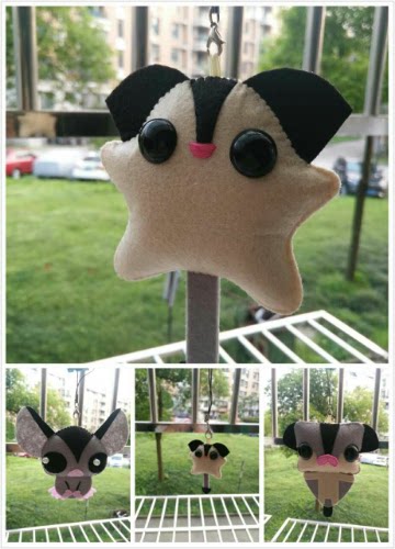 Pure hand sewn cute little pendant ~ Honey bag for a baby