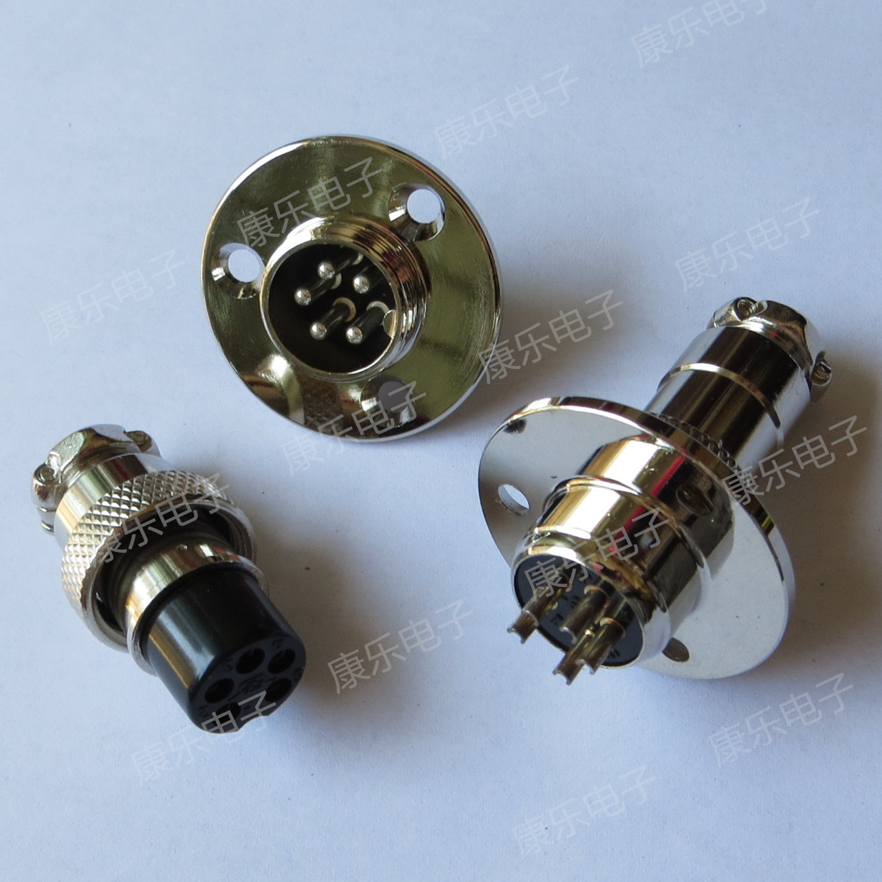 Heavy strong aviation plug socket connector 16M-8A 8E (8 core)DF16 round flange