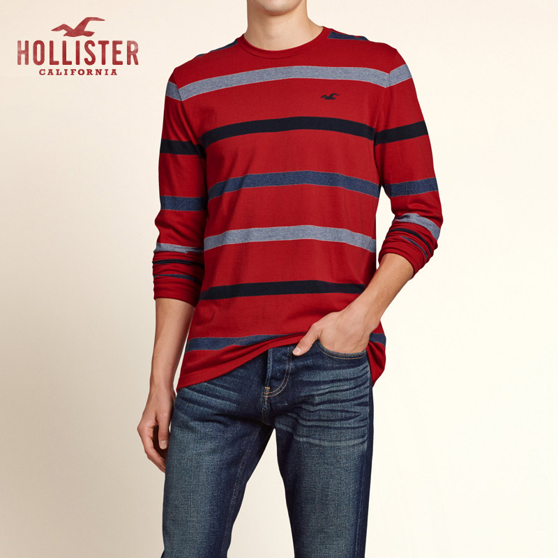 Hollister 条纹圆领 T 恤 男 106976