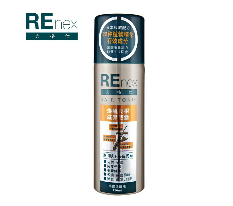 REnex力格仕植物精华头皮焕醒液120ml去屑防脱掉发强韧发根包邮