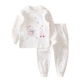 Mùa xuân Ha Miqi quần áo trẻ em Bộ đồ lót cotton cho trẻ em Bộ quần áo mùa thu không xương