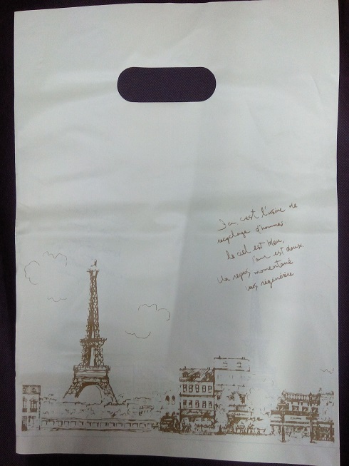 35 * 45cm Lighthouse Thickened Gift Bag Clothing Bag plastic bag Four-finger bag 50 packets