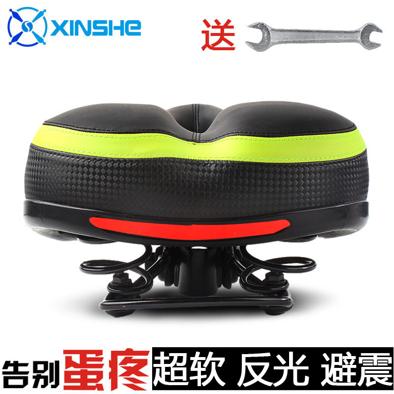 2016 New Thickened Bicycle Seat Bag Silicone Cushion Cover Exercise Bike Exercise Bike Electric Vehicle Seat Cushion Set