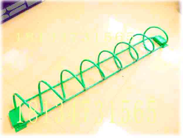 Solid rebar spiral bike parking space parking rack bike rack high and low bike stop