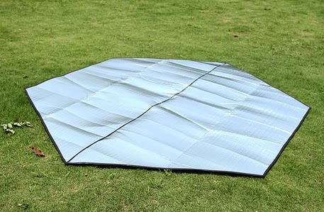 Insulation Sun Picnic Camping Sleeping Tent Site Hexagonal Moisture Mat Quadrilated