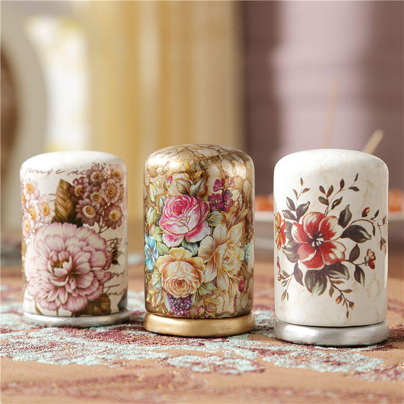 Eurostyle Toothpicks Box Upscale Ceramics Creative Toothpicks Home Living Room Dining Room Table Hem accessories Toothpick Cylinder Bottle