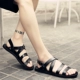 Mùa hè 2018 phong cách mới Giày sandal nam xu hướng da cá tính Giày đi biển phiên bản Hàn Quốc của dép giản dị hoang dã và dép thủy triều