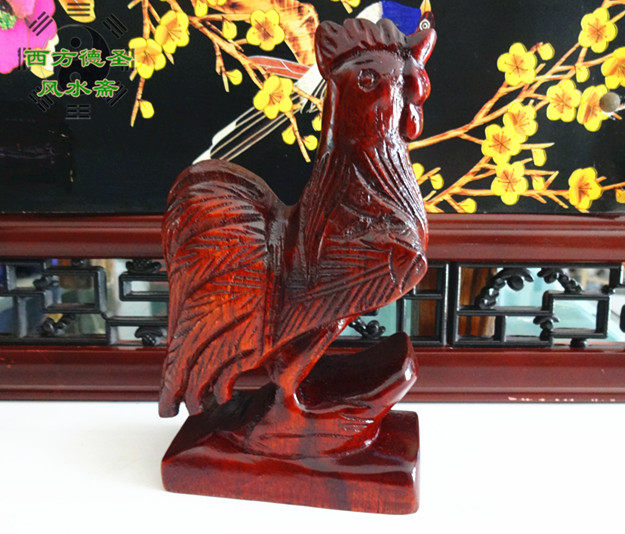Red Wood Chicken Raw Shaw Chicken Swing Piece Big Italian Home Shop Bedroom Office Feng Shui Furnishing