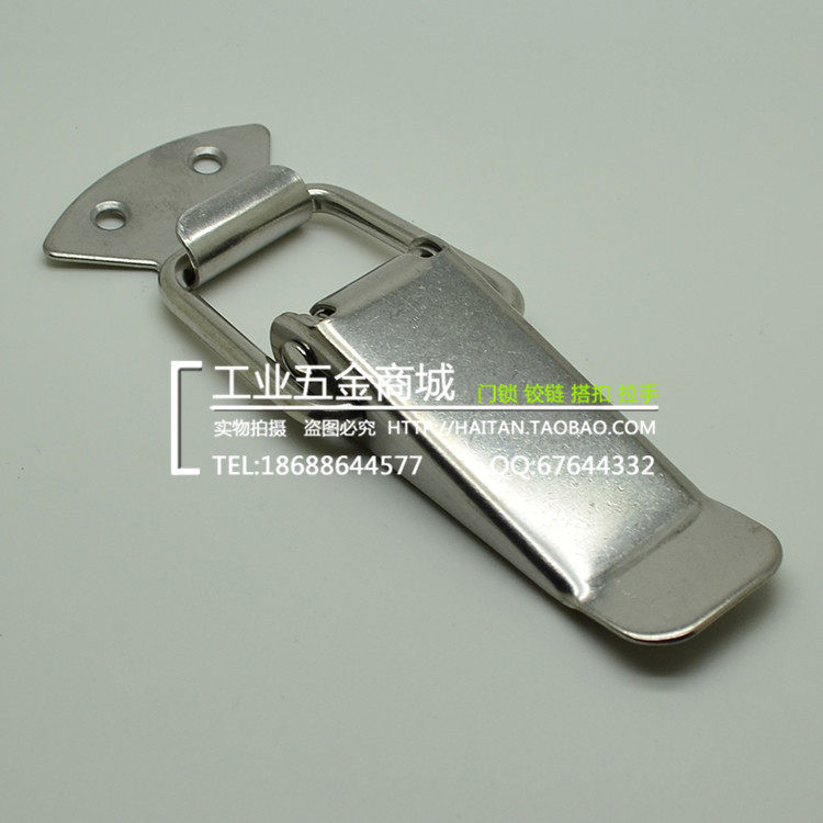 Promotion 304 stainless steel buckle lock bridge buckle stainless steel pull buckle flat mouth buckle SK101 hardware lock special price