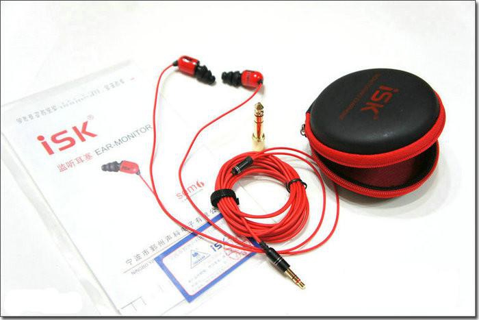 ISK sem6 earplugs Internet K song PC recording line length 3 m
