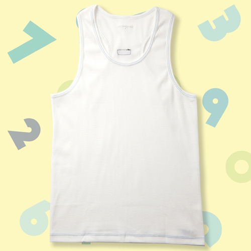 台湾官网直邮进口【MORINO摩力诺】儿童速乾抗菌防臭挖背背心-白(