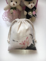 Cotton and linen bags Antique bags Buddha beads bags Tea bags Hand-painted bags Gift bags can be printed logo can be customized size
