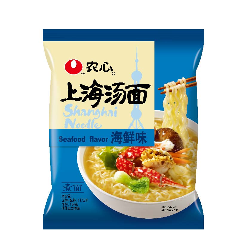 【天猫超市】农心 上海汤面海鲜面 117g/袋 方便速食拉面海鲜煮面