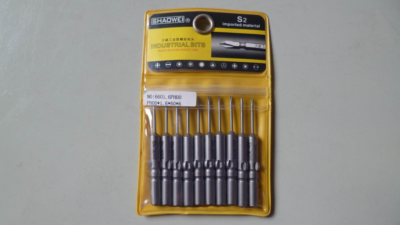 SHAOWEI Shaowei industrial grade 801 cross electric screwdriver head screwdriver head 5*60*2 5*1# electric screwdriver tip